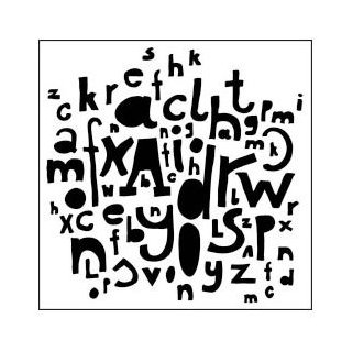 Schablone TCW Kasias Letters 30 x 30 cm