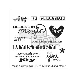 Schablone TCW686s Mini Julis Words 15 x15 cm