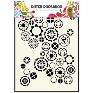 Schablone Dutch Doobadoo A5  Getriebe