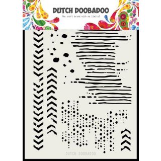 Schablone Dutch Doobadoo A5  Grunge