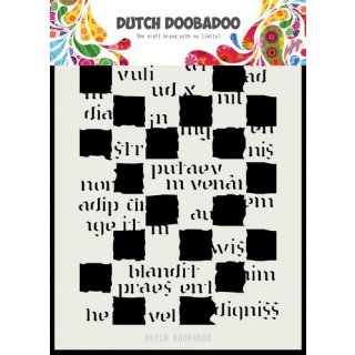 Schablone Dutch Doobadoo A5  Script Blocks