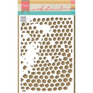 Schablone Marianne D Mask stencils Tiny‘s Honeycomb (Honigwaben)